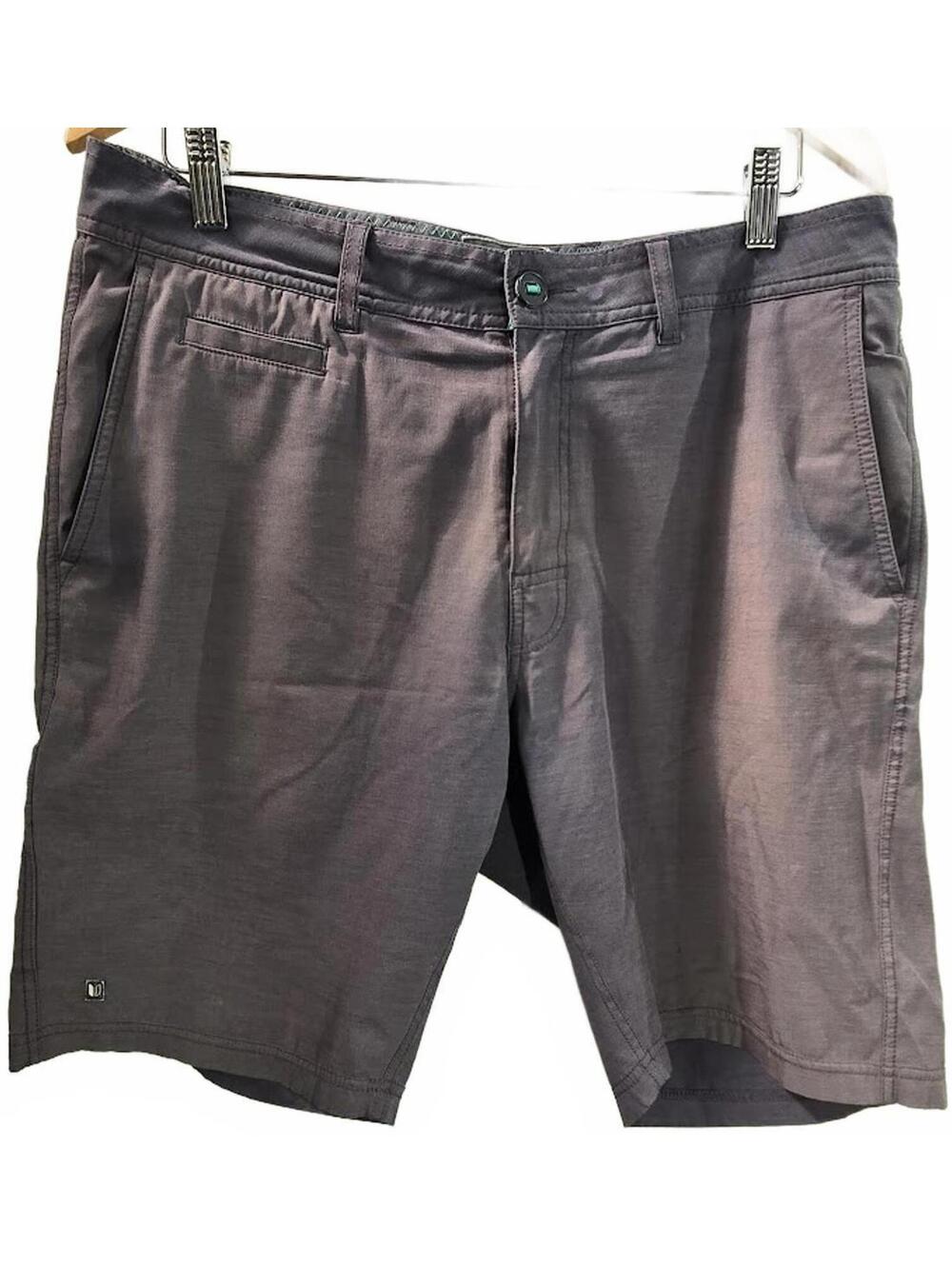 Linksoul Men's Casual Gray Shorts with Multiple Pockets Size 34